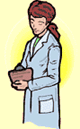 Image of doctor with clipboard