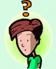 Image of boy with question mark over his head