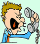 Image of man on telephone