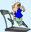 Image of man on a treadmill