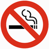 A no smoking sign