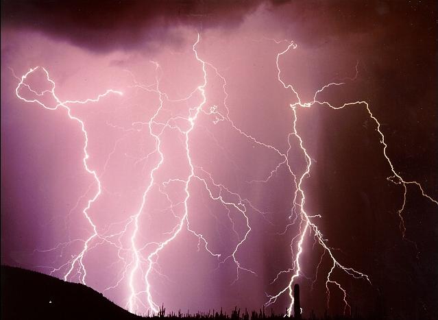Lightning near Tucson AZ