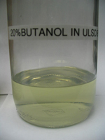 20% butanol in beaker