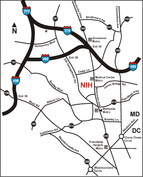 Bethesda Area Map