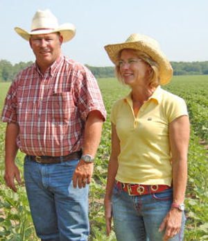 Winners of the 2008 Excellence in Conservation Award. Mike and Ann Dee of Dee River Ranch go the extra mile to ensure their operation is profitable and environmentally sound, while reducing erosion and improving soil and habitat. NRCS Alabama image.