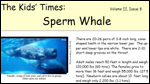 front page of Kids' Times for Sperm Whale