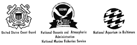 USCG, NOAA, and Baltimore Aquarium Logos