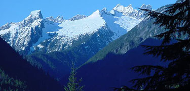 Picket Range from Visitor Center boardwalk