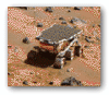 NASA NIX graphic link to image of Sojourner on Mars