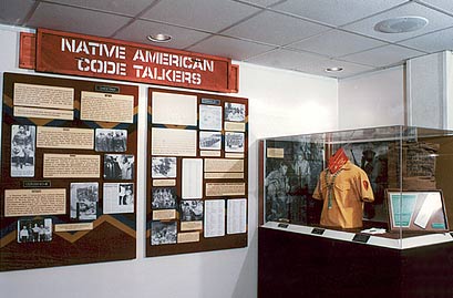 Picture of the Codetalker Exhibit