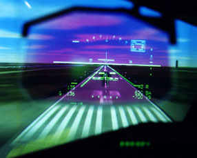 Heads-up display and runway