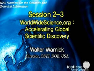 Video of Dr. Walter Warnick's ICSTI 2008 Presentationi