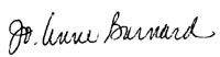 Signature of Jo-Anne Barnard