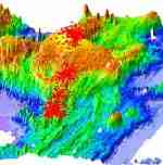 Axial volcano eruption animation