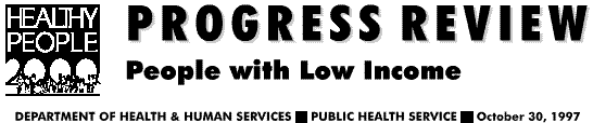 People with Low Income Progress Review banner