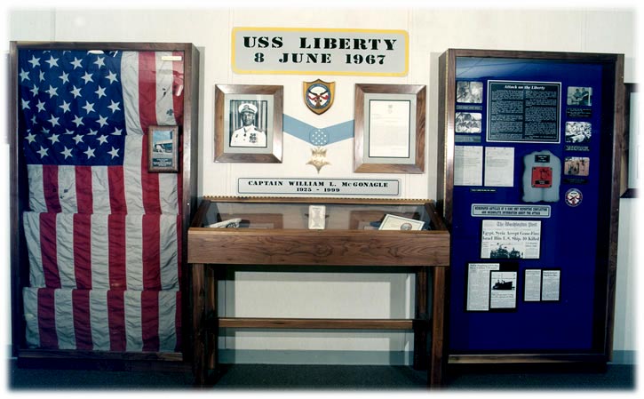 Picture of the U.S.S. Liberty exhibit