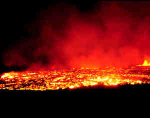image of lava flow