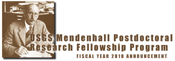 USGS Mendenhall Posdoctoral Research Fellowship Program