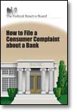 How to File a Consumer Complaint about a Bank brochure cover