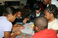 Image of students at Family Science Night