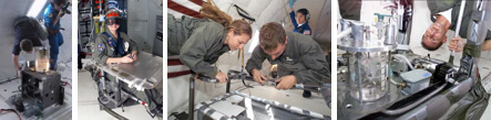 images of people in a micro-gravity environment
