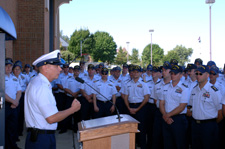 MCPOCG Bowen speaks at Coast Guard Day Festivities