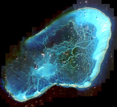 satellite image of pearl & hermes atoll