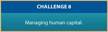 CHALLENGE 8 Managing human capital.