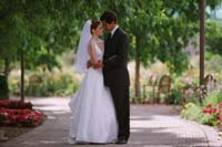 Bride and Groom on the Festival walk