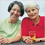 two older women smiling