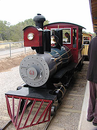 Train at Tingley Train Depot