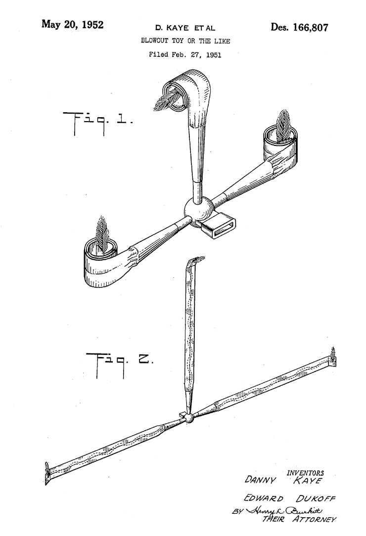 Figure 7 Drawings for U.S. Patent #D166,807
