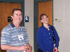 Ken Falk, left and Jessica Shultz, right, attend the 2008 Regional Diversity Conference in Shreveport, LA.