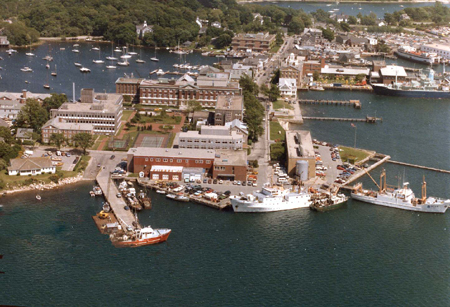 aerial view of Woods Hole Lab