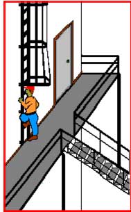 Ladder Landing Safety
