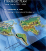 Portion of cover of FY 2007-2012 State Dept-USAID Strategic Plan, with relief map of world continents and reading Transformational Diplomacy.