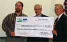 Under Secretary Dorr presents a grant to Southern Alleghenies Conservancy