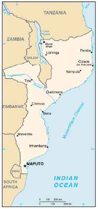 Mozambique Map