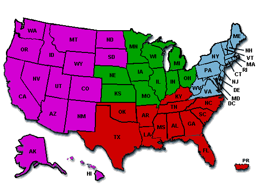 Map of USA for Find A PM&R Physician