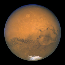 NASA's hubble space telescope snapped this stunning view of Mars in August 2003.
