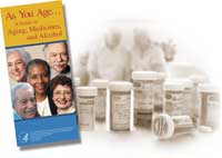 Cover of "As You Age...A Guide to Aging, Medicines, and Alcohol" brochure - click to view brochure