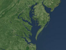 Landsat image of the Chesapeake Bay