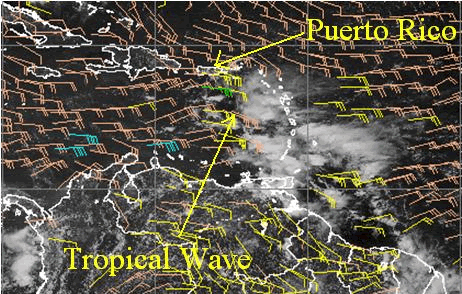 Tropical Wave on Satellite