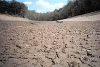 Mud cracks in dry creek bed- summer 2002