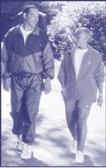 photo of two people walking for exercise
