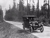 Model T on a rural county road.  Photo credit: University of Washington, Special Collections, UW27798