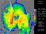 P-3 Doppler radar image of Katrina