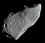 Asteroid 951 Gaspra as seen by the Galileo spacecraft in 1991.