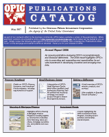 OPIC 2007 Publications Catalog