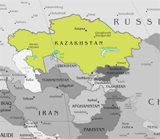 Map of Kazakhstan